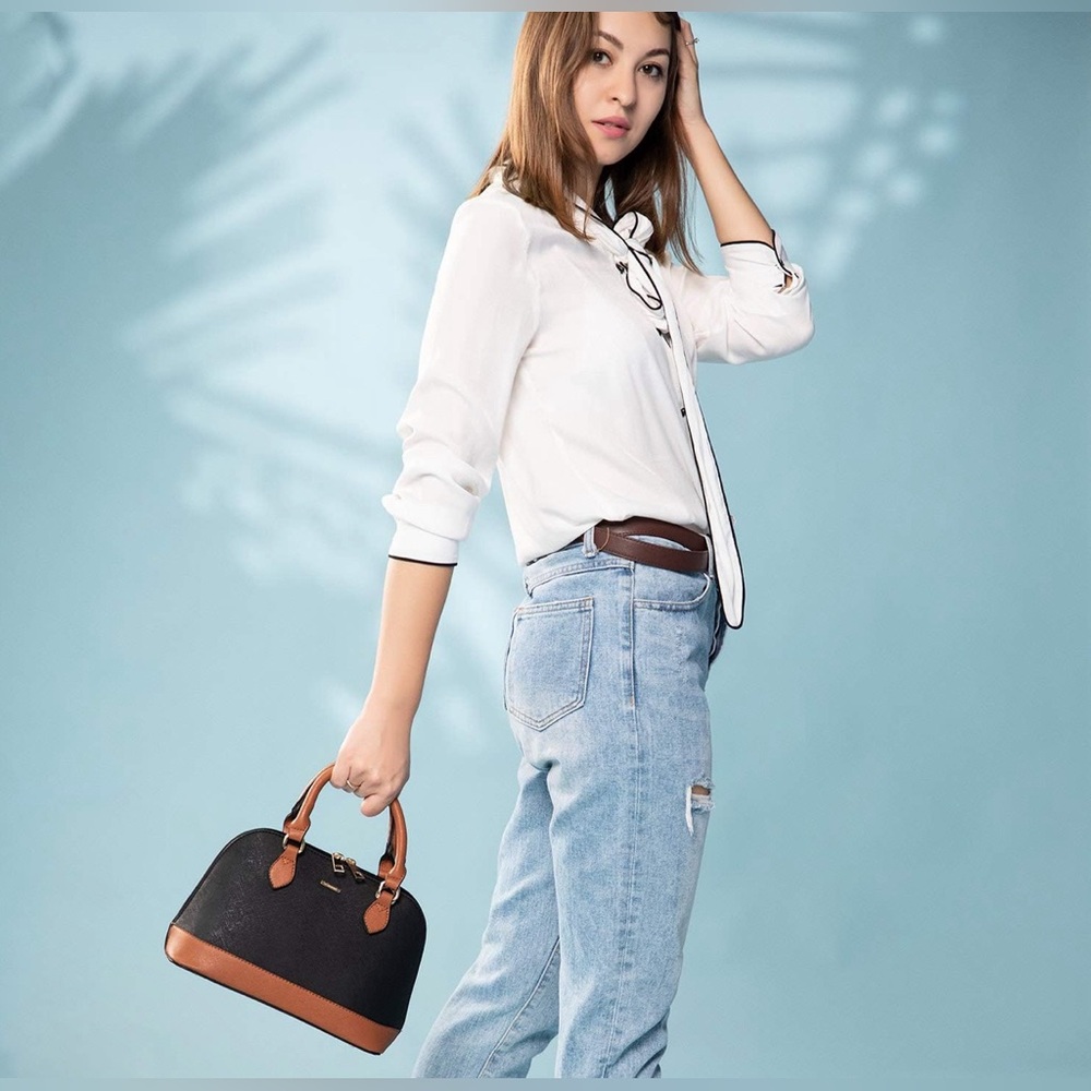 LOVEVOOK Purse for Women Small Crossbody Bags Classic Double Zip Top - Picture 2 of 6